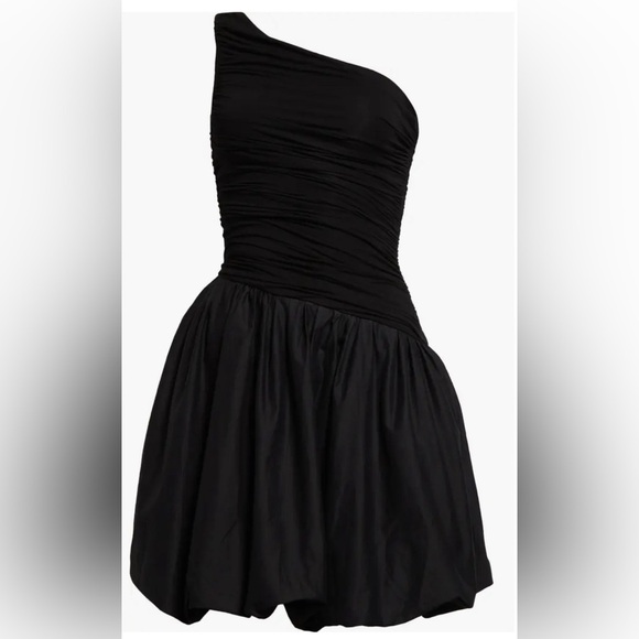 Elexiay Lagos Asymmetric One-Shoulder Mixed Media Dress ✨🔥🔥SZ M - Picture 5 of 11